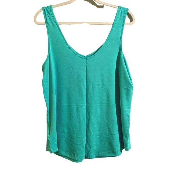 GAP Women's XL Aqua Glaze Sleeveless Knot Tank Top, NWT - Picture 3 of 9